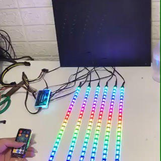 Dải led rgb coolman-đồng bộ hub cooman, coolmoon