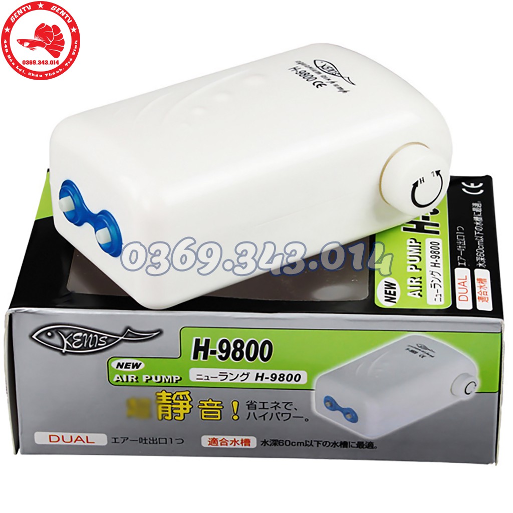 Máy Sủi Oxy Siêu Êm H-9300 H-9800 (Kèm Dây và Quả Sủi)