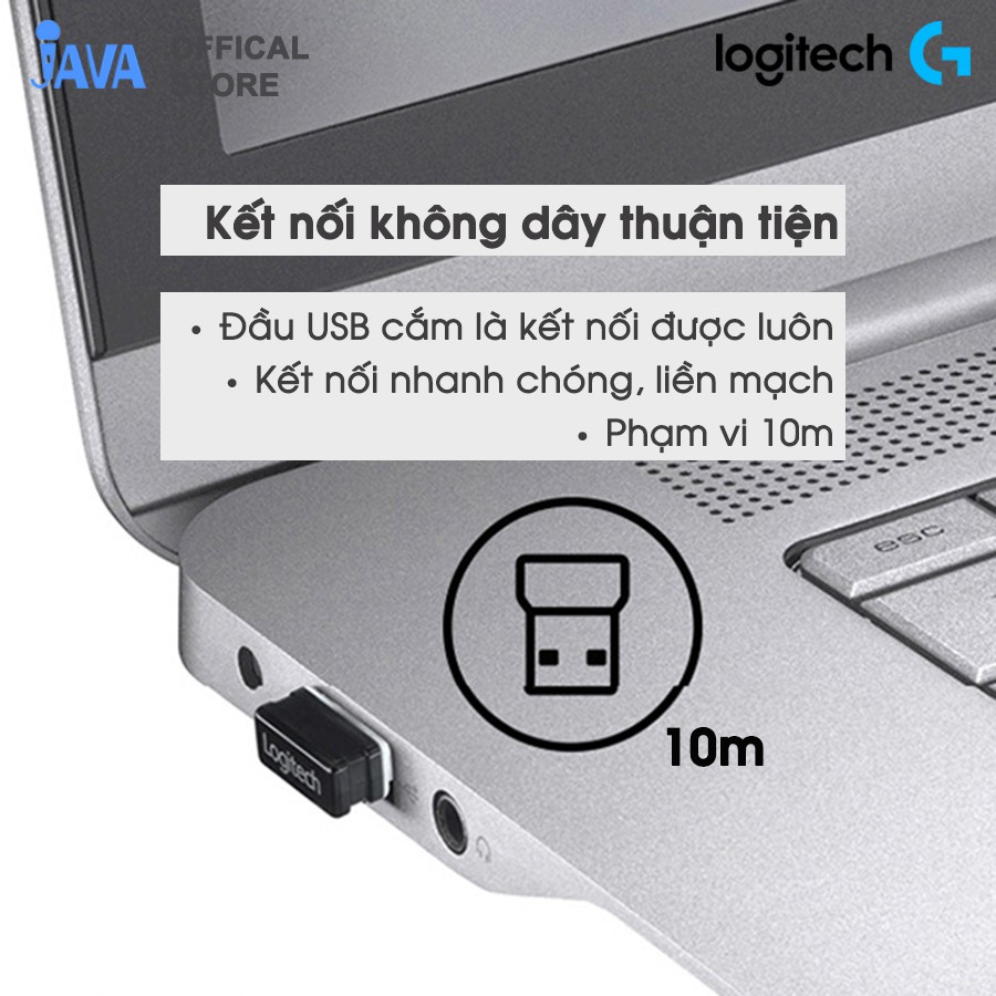 [Bảo hành 1 tháng] Chuột Không Dây Máy Tính Logitech M186 - Hàng Nhập Khẩu