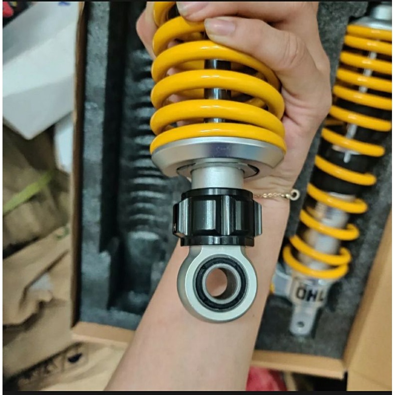 Phuộc Ohlins bình dầu dưới xéo gắn AB Nouvo 4 5 6 NVX PCX Impuse Dylan Sh ý...