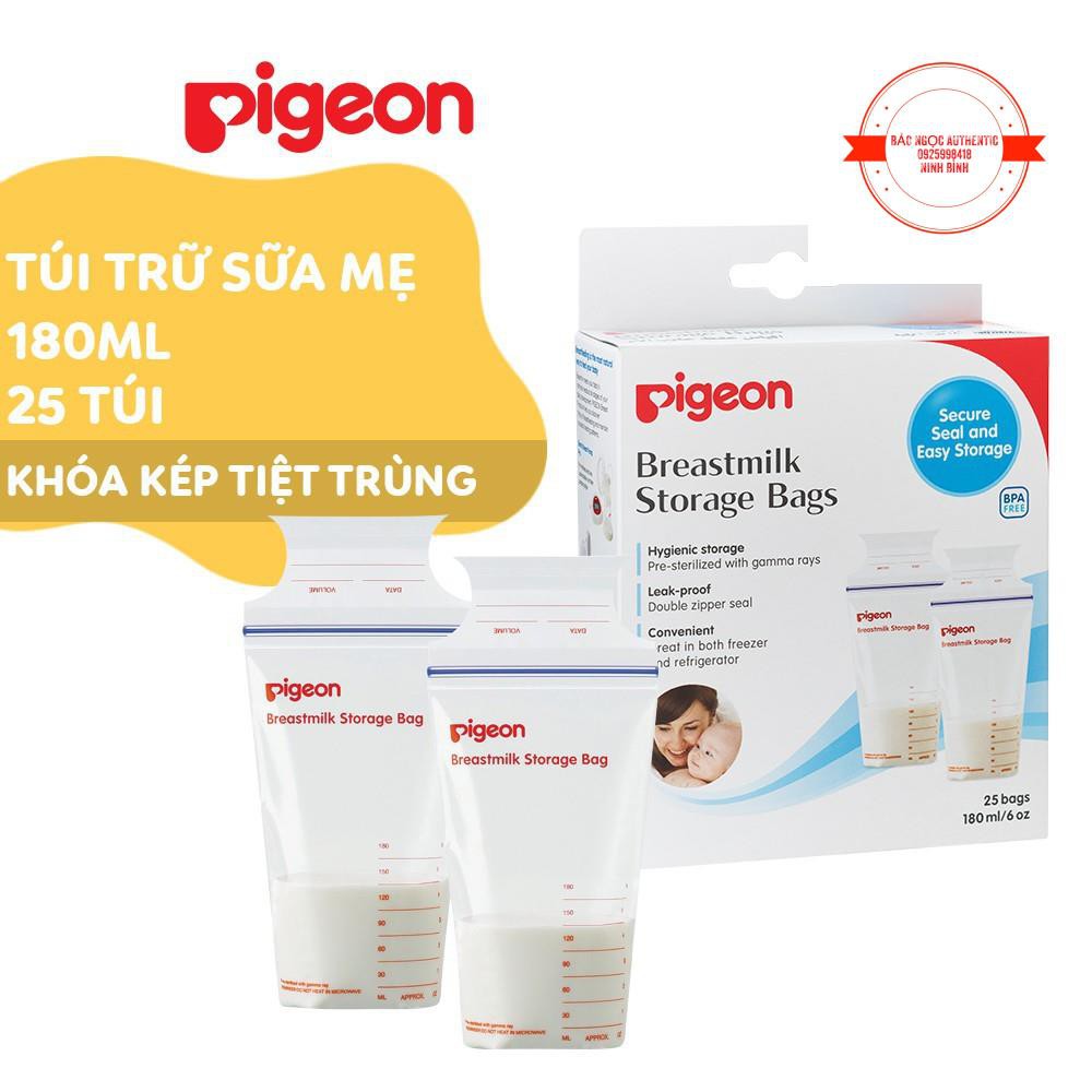 Túi trữ sữa mẹ Pigeon 180ml (Hộp 25 túi)