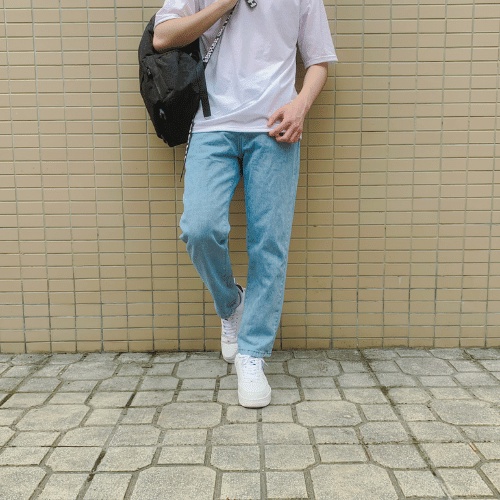 Quần jean baggy nam ống suông co dãn thoáng mát Đen Official form unisex chất bò ống rộng cao cấp QD06