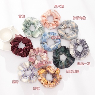 Dây cột tóc vải scrunchies phi bóng, đồ buộc tóc crunchies phụ kiện tóc chấm bi,vằn,báo