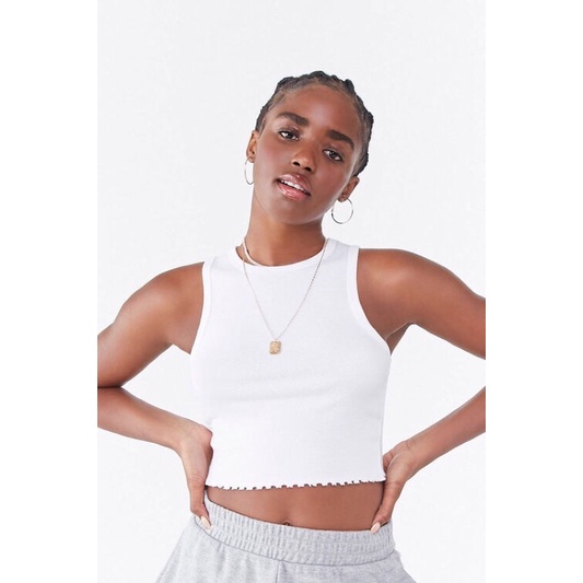 Áo croptop sát nách 3 lỗ xoăn lai 3 màu vnxk | BigBuy360 - bigbuy360.vn
