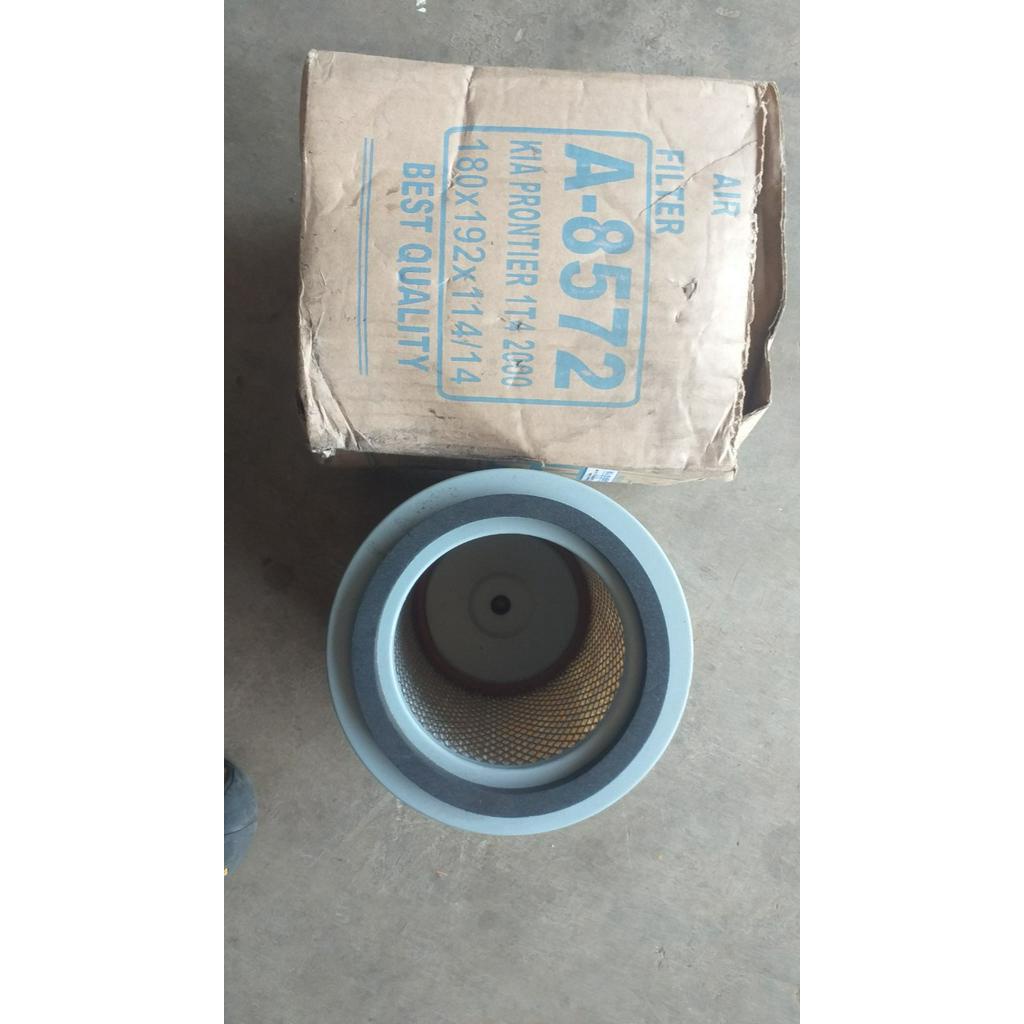 Lọc gió xe tải Kia frontier 1.4 tấn, 2.4 tấn, K3000, K165, kích thước lọc 18cm*19cm đáy sắt cạn hàng Manlyf, Karasawa