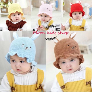 Mũ len BÈO Korea 2 lớp siêu kute cho bé sơ sinh đến 12 tháng
