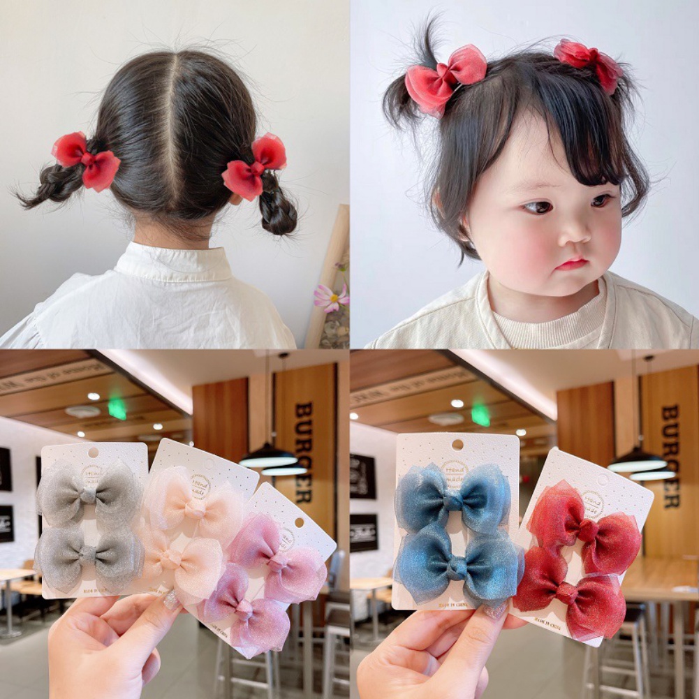 Kẹp Tóc Mái Thiết Kế Hình Học Màu Sắc Ngọt Ngào Xinh Xắn Cho Bé Gái