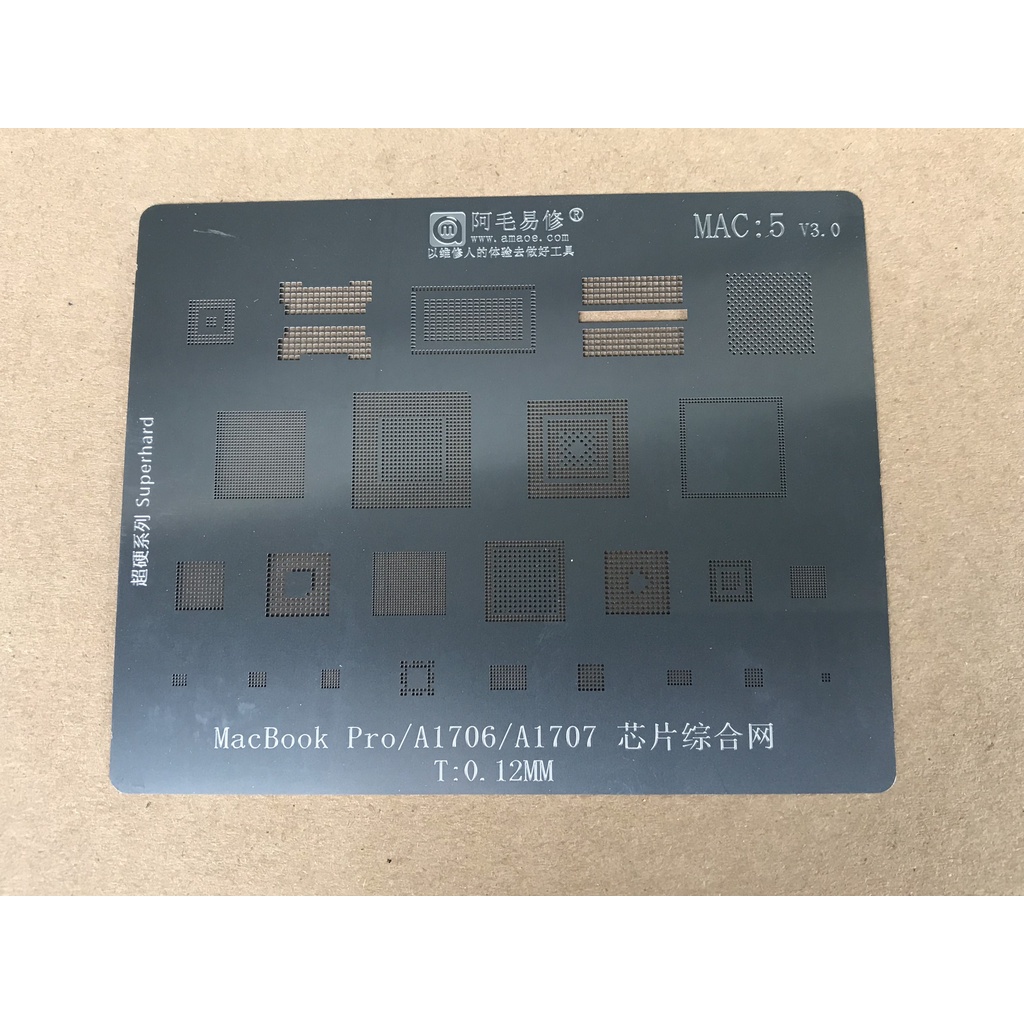 Bộ lưới làm chân Mac1 đến Mac9 dùng cho thợ sửa chữa làm chân BGA