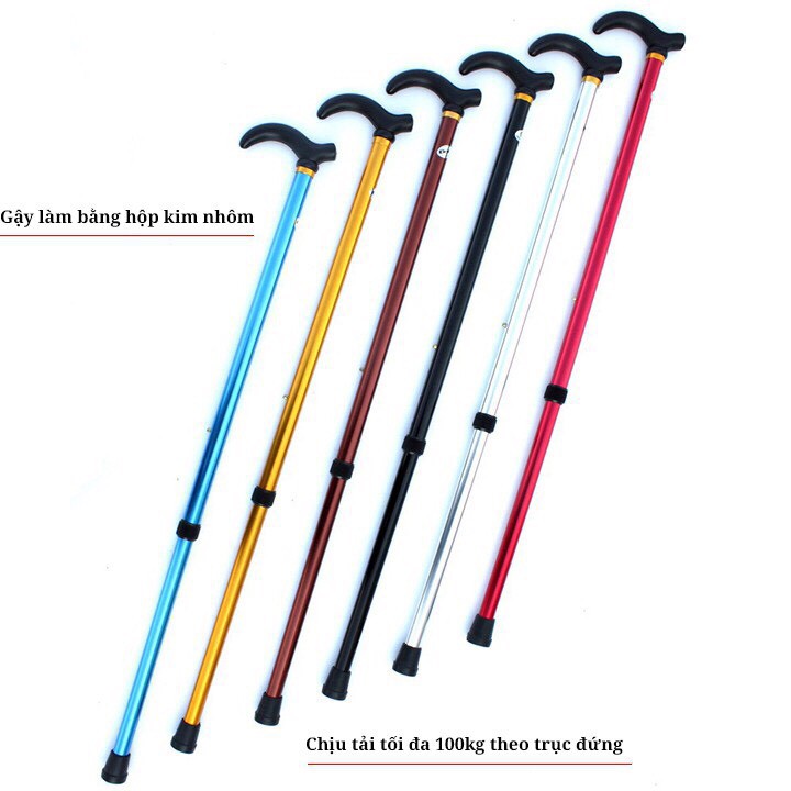Gậy hỗ trợ cho người già bằng hộp kim nhôm siêu nhẹ GA1