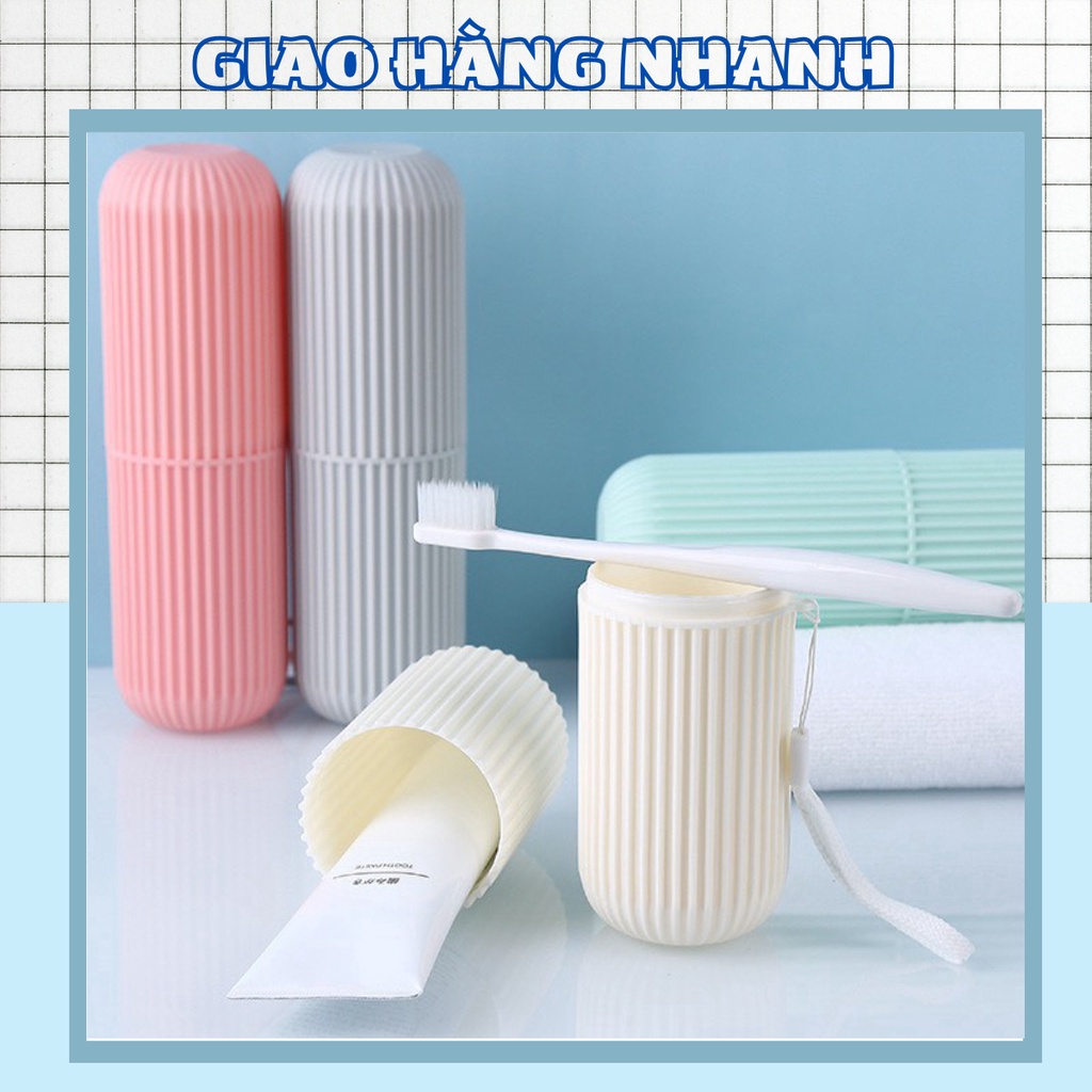 Hộp Đựng Bàn Chải Kem Đánh Răng Hình Trụ Đi Du Lịch Thiết Kế Nhỏ Gọn 88077 Giao Hàng Nhanh