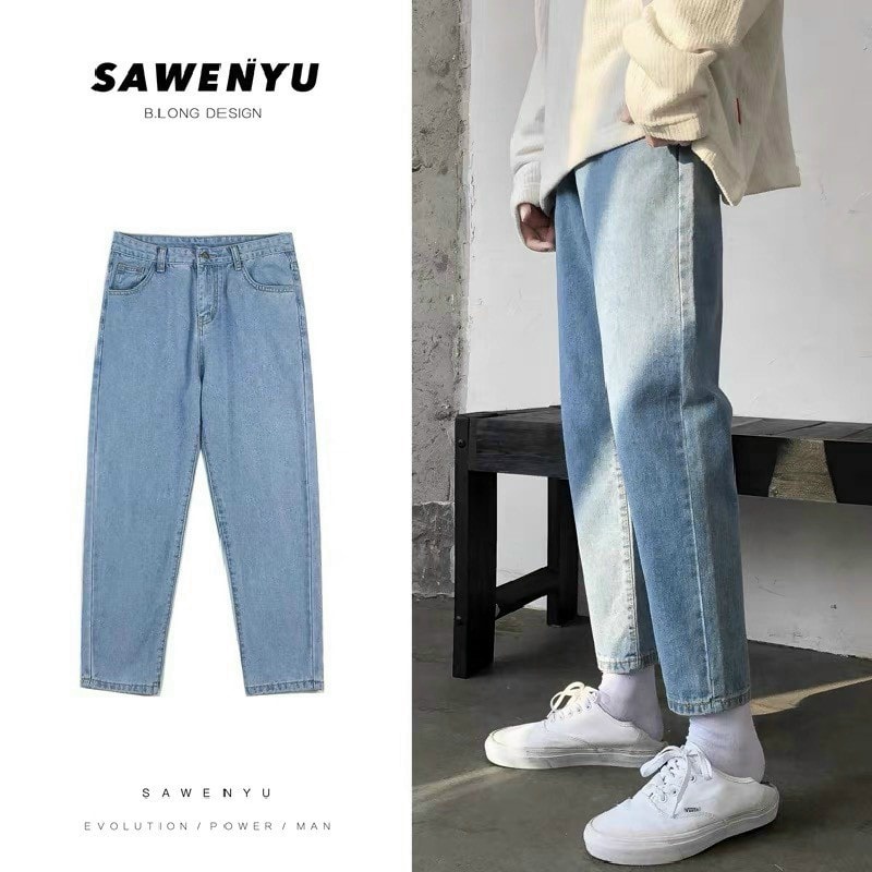 Quần jeans ống rộng nam nữ , form baggy , basic , không phai màu phong cách Hàn Quốc - BMX | BigBuy360 - bigbuy360.vn