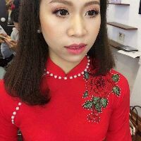 Bộ áo dài kèm quần đính hoa 3d cực đẹp.
