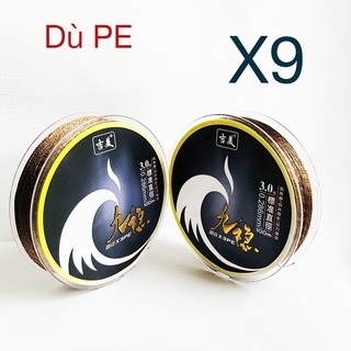 Dù câu cá pe x9 dây câu đài, dây câu chất lượng cao - đồ câu hd