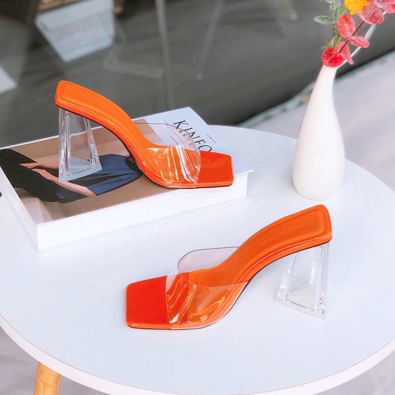 GIÀY CAO GÓT QUAI TRONG ĐẾ TRONG HÌNH TAM GIÁC TRENDY - D27