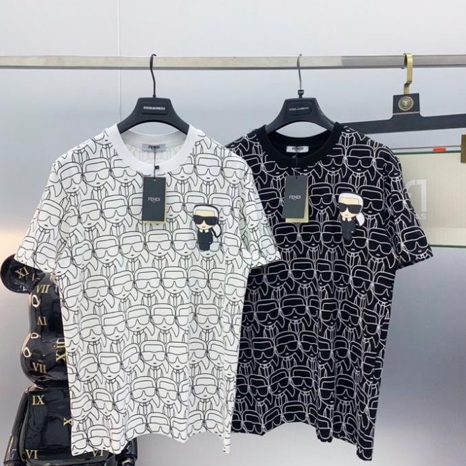 Áo Thun Fendi New Version Tay lỡ Form Rộng Trend Hot 2022, mỏng mát, chất chơi, áo fendi kral mèo