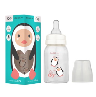 Bộ 3 Bình Sữa Agi Cổ Thường 120ml - binh sua
