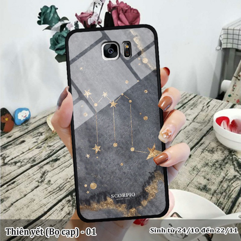 Ốp lưng kính 3D Samsung Galaxy S7/ S7 Edge- cung hoàng đạo | BigBuy360 - bigbuy360.vn