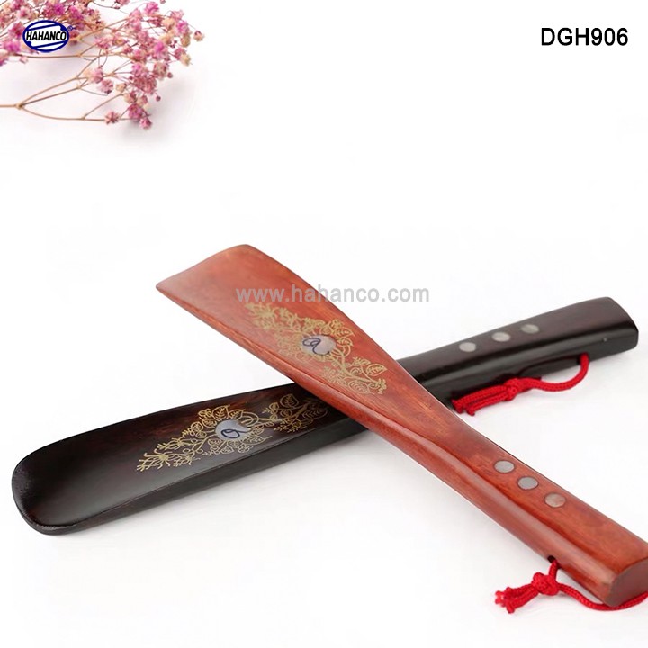 Đón gót giày gỗ tự nhiên nguyên khối 22cm - Cho giày Nam &amp; Nữ - DGH906 - HAHANCO