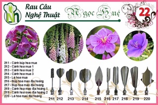 Dụng cụ làm rau câu 3D Ngọc Huệ(inbox chọn mẫu)