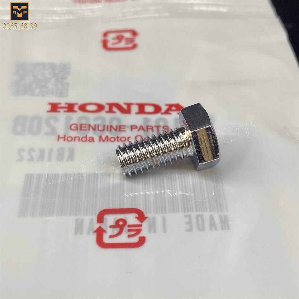 Ốc 6 li dài 12mm, xi bóng