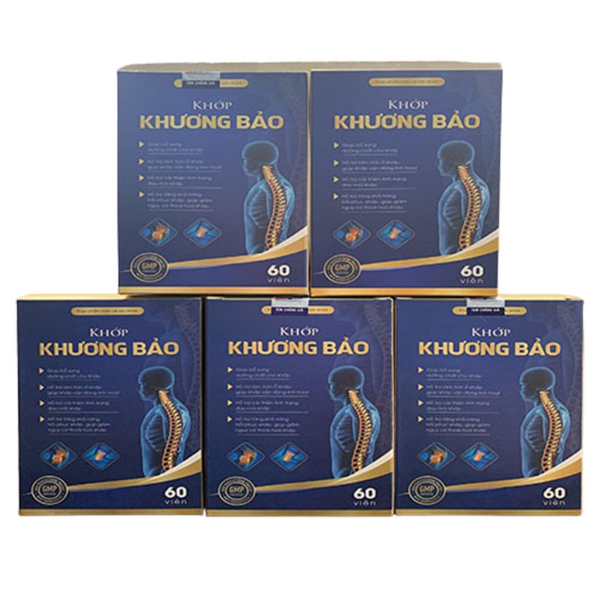 Khớp khương Bảo - Hỗ trợ xương khớp thoái hóa cột sống Hộp 60 Viên - Gia Hân