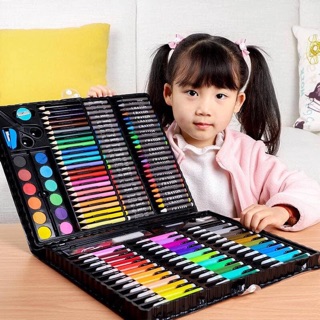 Bộ hộp màu 150 chi tiết đầy đủ dụng cụ học tập cho bé