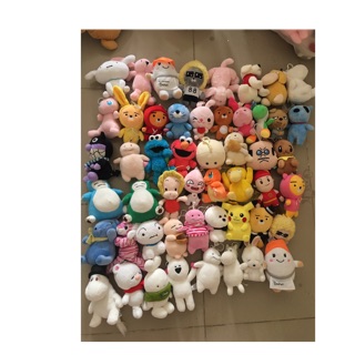 Set gấu bông size 12-15cm 750k 50c