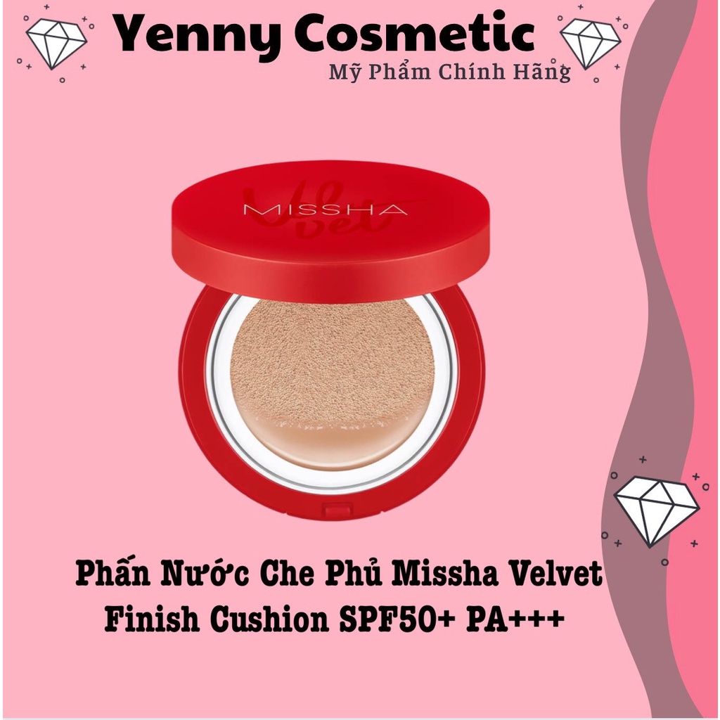 Phấn Nước Che Phủ Hoàn Hảo Missha Velvet Finish Cushion SPF50+ PA+++