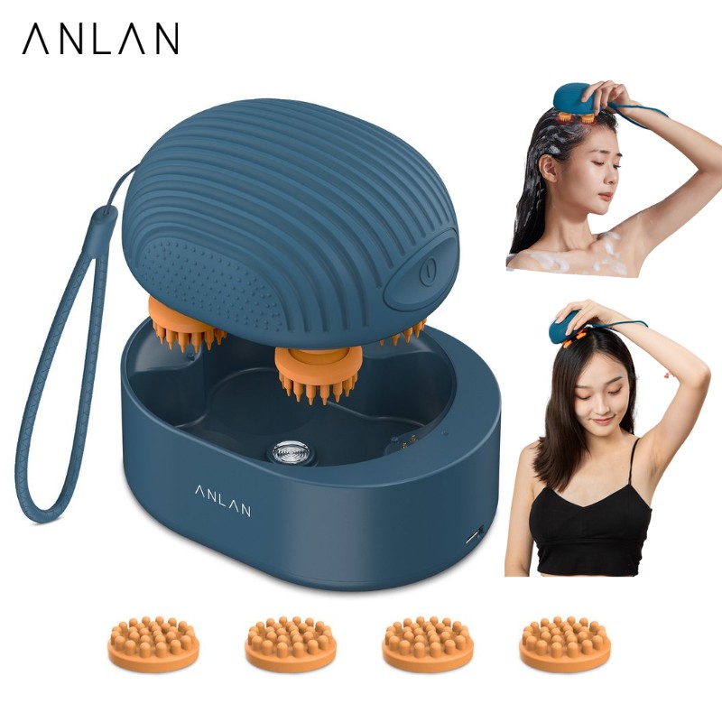 Máy mát xa da đầu ANLAN sử dụng điện thư giãn chống thấm nước IPX7