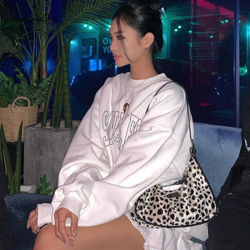 Áo Nỉ Nữ Dài Tay Cổ Tròn Thời Trang Hàn