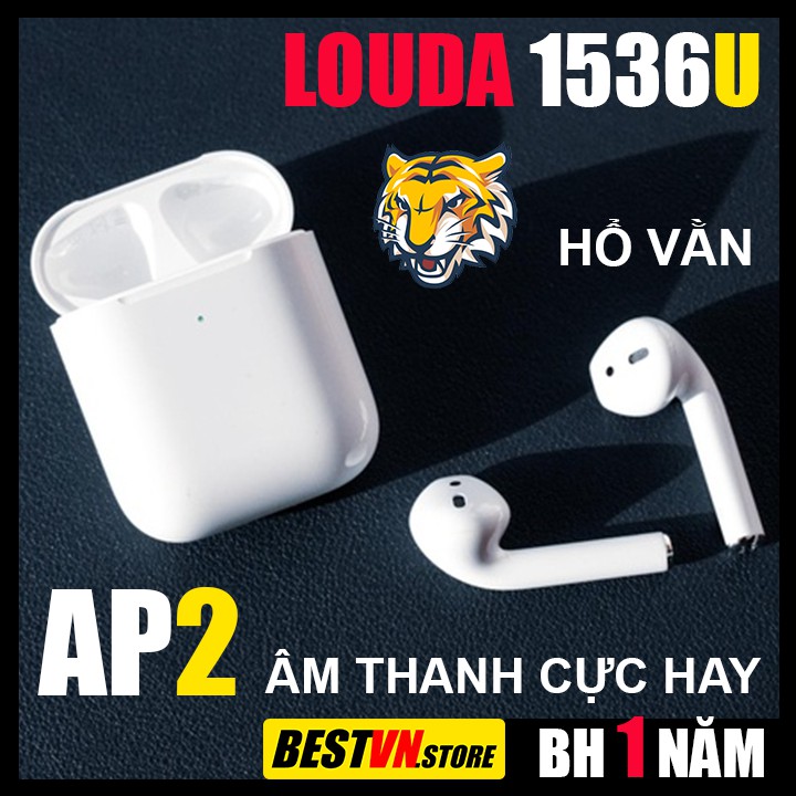 [ÂM THANH CỰC HAY] AP2 Louda 1536U, Bản Mới Nhất 2021, Chất Âm Siêu Đỉnh, Tai Nghe  Bluetooth