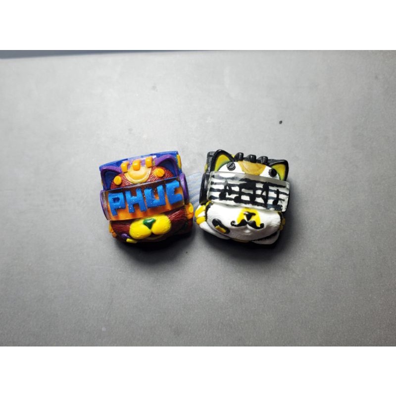 Nút bàn phím cơ làm thủ công keycap clone mèo feli.