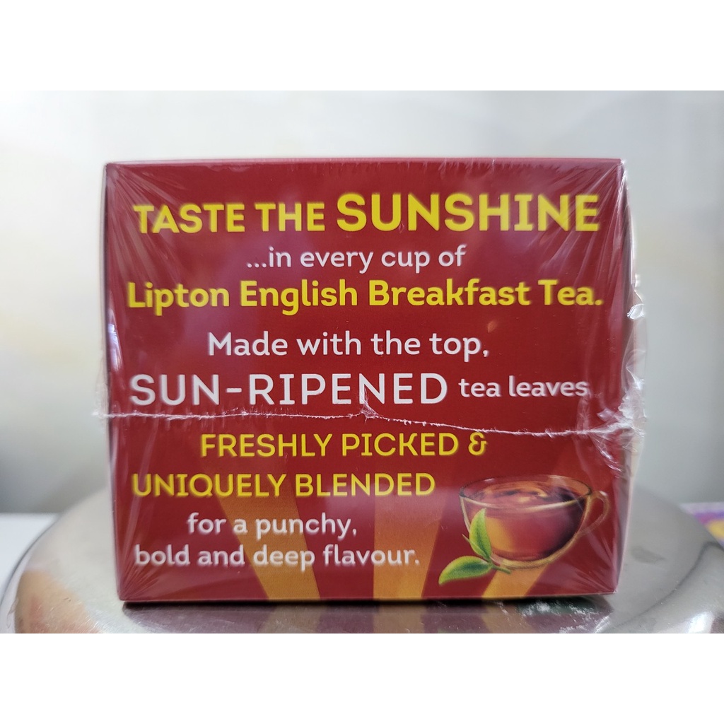 [Hộp ĐỎ 60g – ENGLISH BREAKFAST] TRÀ ĐEN TÚI LỌC [Indonesia] LIPTON Rich Black Tea Bags (halal)