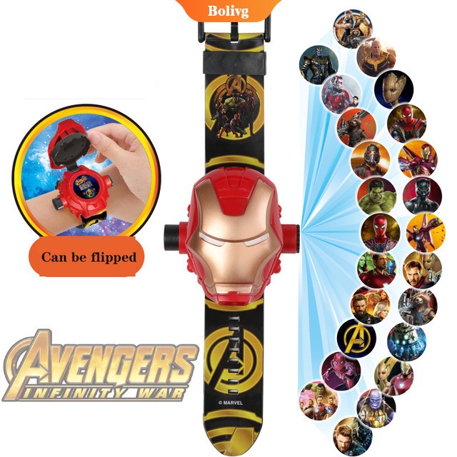 Đồng Hồ Điện Tử Chiếu Hình Hoạt Hình 3D 2 Lightning McQueen Cho Trẻ Em
