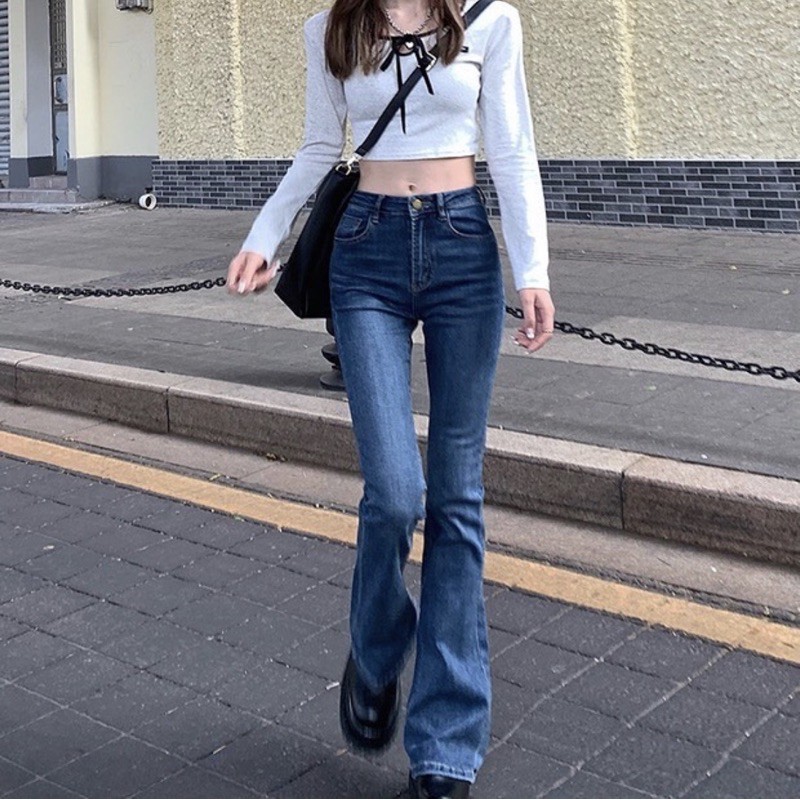 Quần jeans ống loe và ôm sát ullzang J130