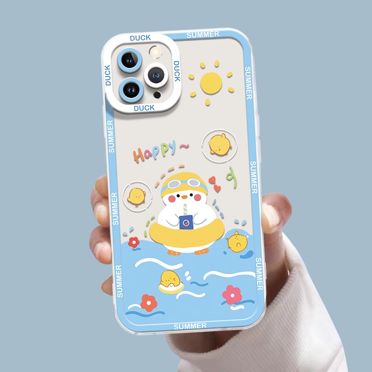 Ốp Điện Thoại Silicon TPU Mềm Trong Suốt Chống Sốc In Họa Tiết Hoạt Hình Cho IPhone 14 6 6S 7 8 Plus X XS XR 11 12 13 Pro Max