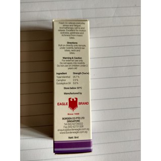 Dầu lăn Fresh On Lavender 8ml - Singapore