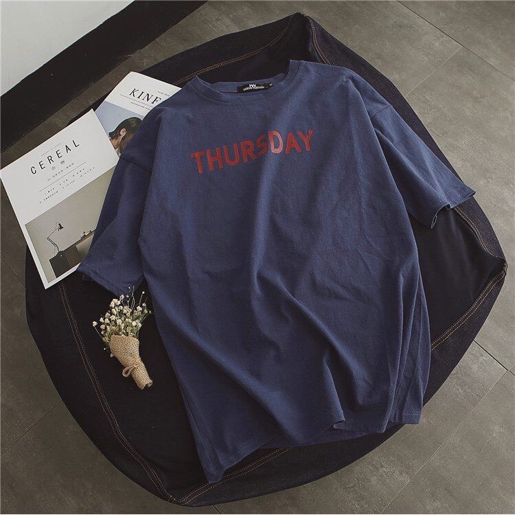 Áo thun nam nữ Form rộng, Áo phông Cotton (Monday, Tuesday, Wednesday, Thursday, Friday, Saturday, Sunday)