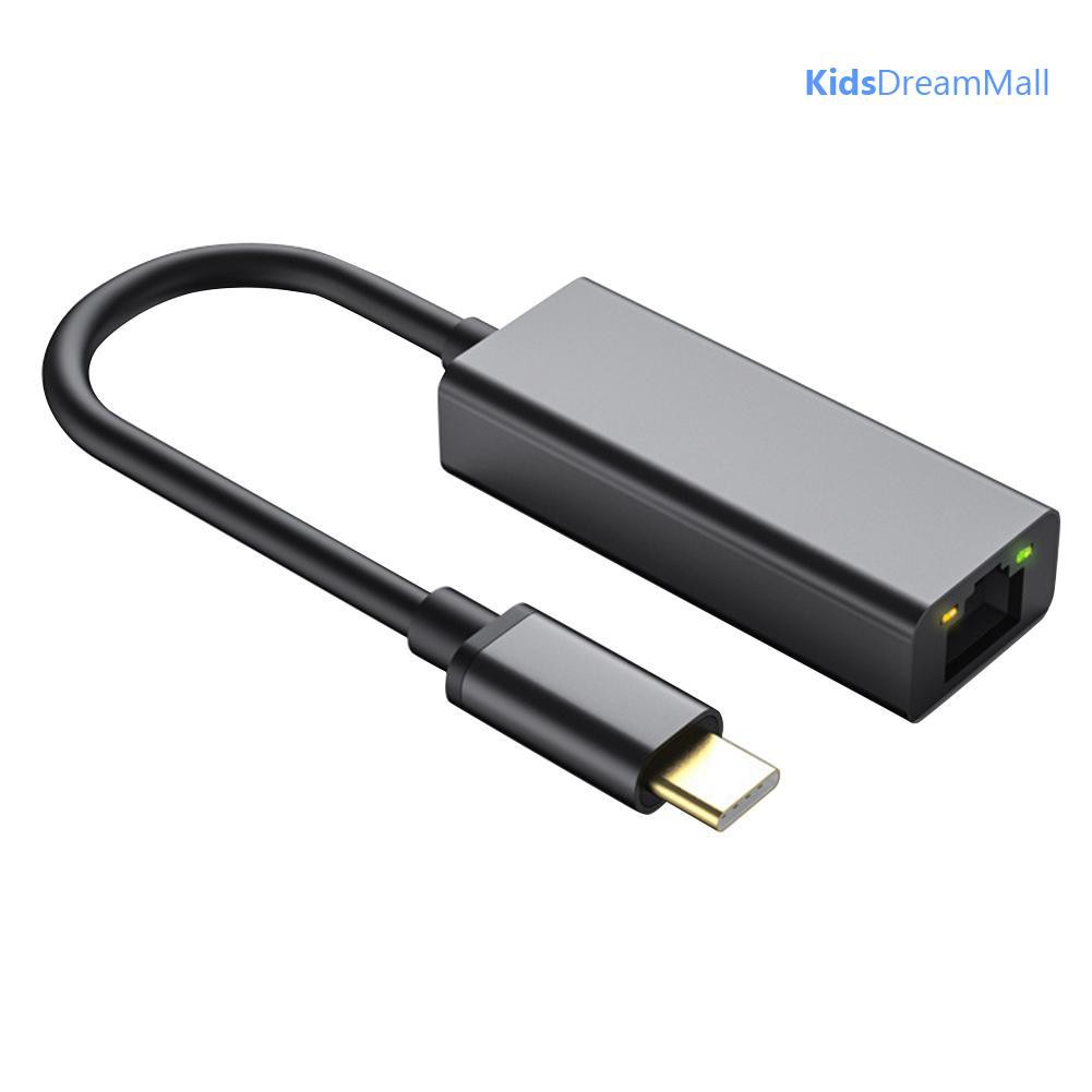 Cáp Chuyển Đổi S3-8152-C Từ Cổng Type-C Sang Cổng RJ45 Chất Liệu Hợp Kim Nhôm Tốc Độ Truyền 10 / 100 Mbps