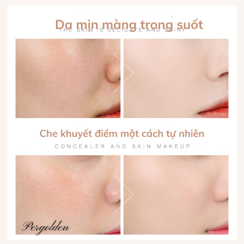 Kem Nền Che Khuyết Điểm Dạng Lỏng 40g KanJN Màu Ngà, Màu Tự Nhiên, Dưỡng Ẩm cho da Pergolden  KA037 | BigBuy360 - bigbuy360.vn