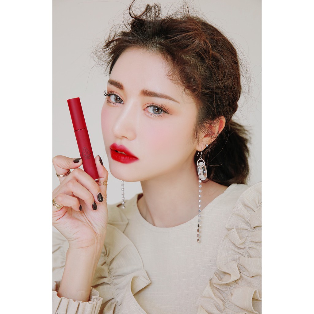 Son Kem Lì 3CE Velvet Lip Tint #PRIVATE - Màu Đỏ Lạnh Số 1 - 100% Chính Hãng