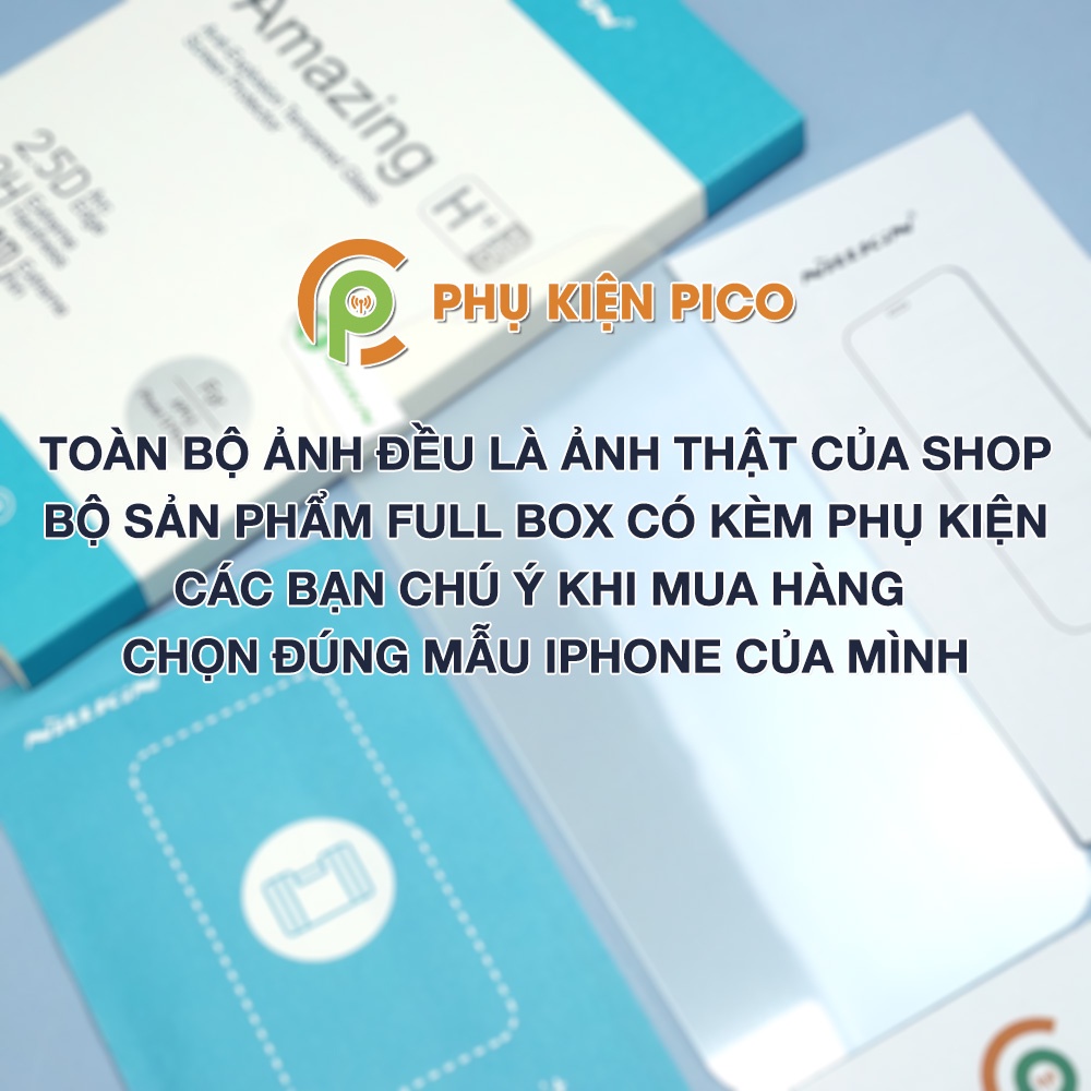 Kính cường lực Iphone 12 Pro chính hãng Nillkin Amazing H+ Pro full màn hình trong suốt cho Iphone 12 Pro