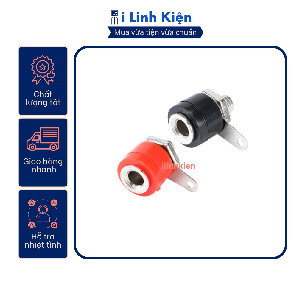 Đôi jack bắp chuối cái 4mm JK-312