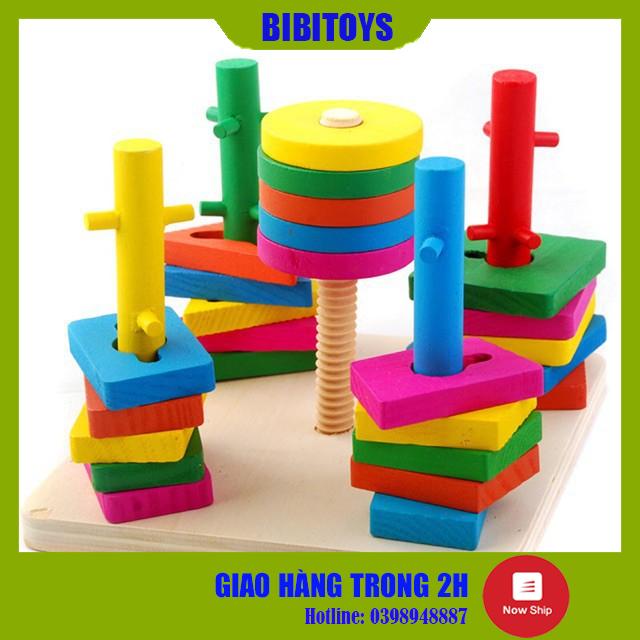 Combo 5 món đồ chơi gỗ cho bé