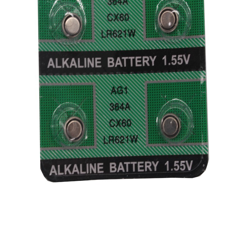 Vỉ 10 pin LR621 - Pin Alkaline 1.55V AG1/LR621