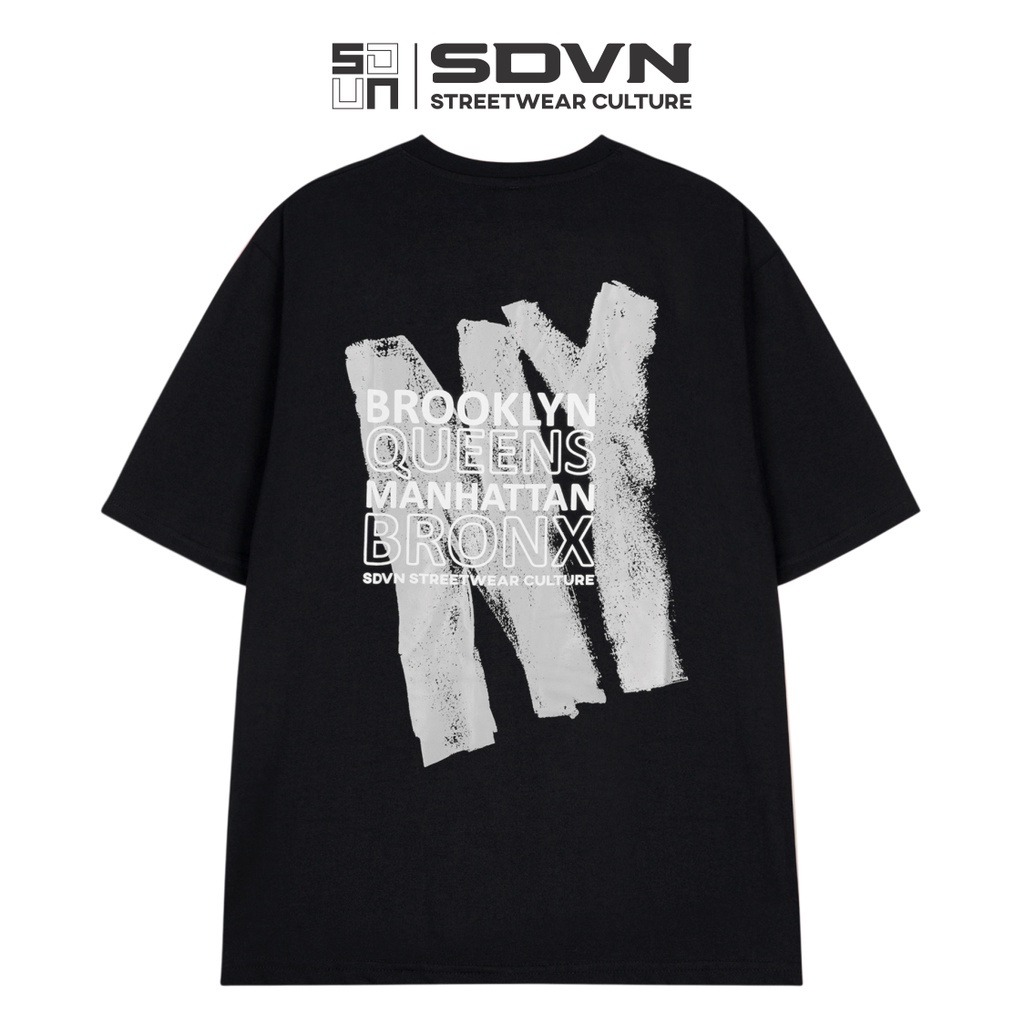 Áo Thun Unisex Nam Nữ Form Rộng SDVN NY BROOKLY