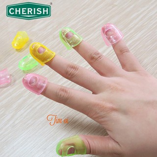 Set 2 Đê tay nhựa hãng Cherish - Phụ kiện bảo vệ đầu ngón tay khi may vá hoặc thêu thùa