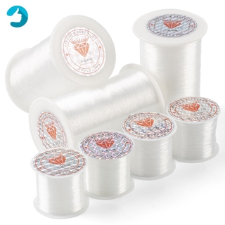 Cuộn dây chỉ pha lê trong suốt co giãn đàn hồi chuyên dùng làm trang sức thủ công diy