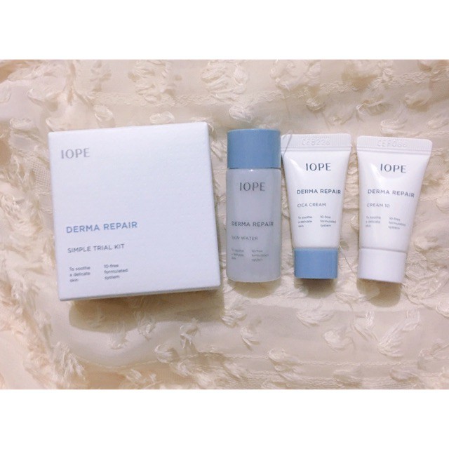 Set dưỡng mini IOPE DERMA REPAIR phục hồi da mụn, nhạy cảm
