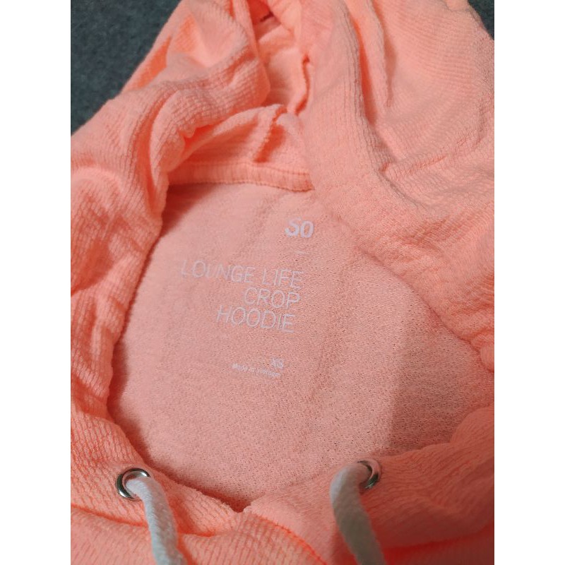 Áo hoodi croptop SO xuất dư xịn